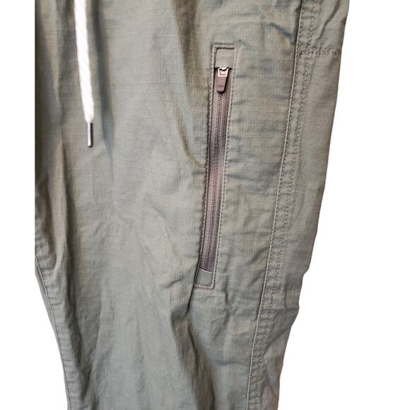 Vuori Womens Ripstop Pants in Army Green Elastic Waist Medium Athleisure - Picture 2 of 13
